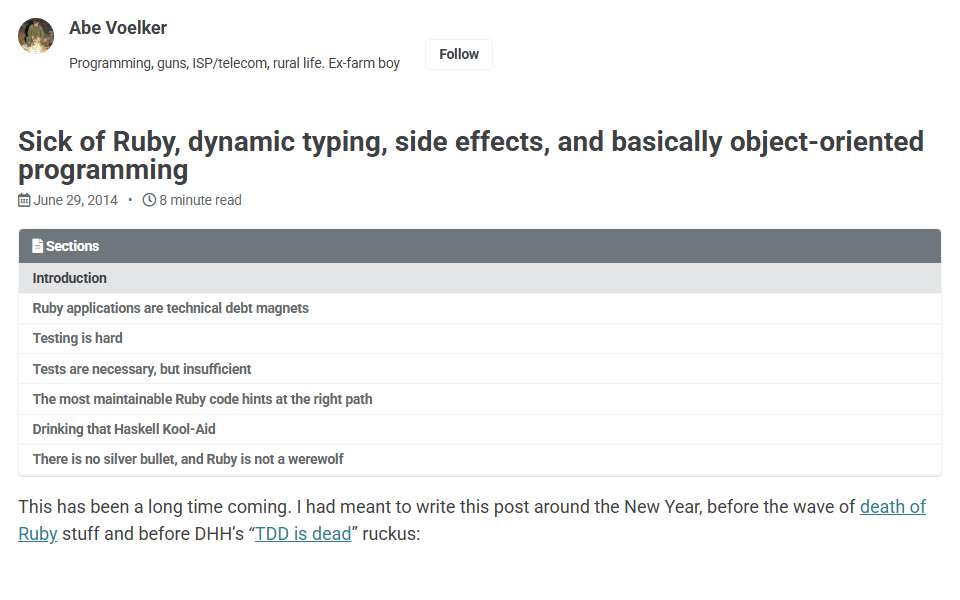 Screenshot of blog.abevoelker.com captured 2026-07-20