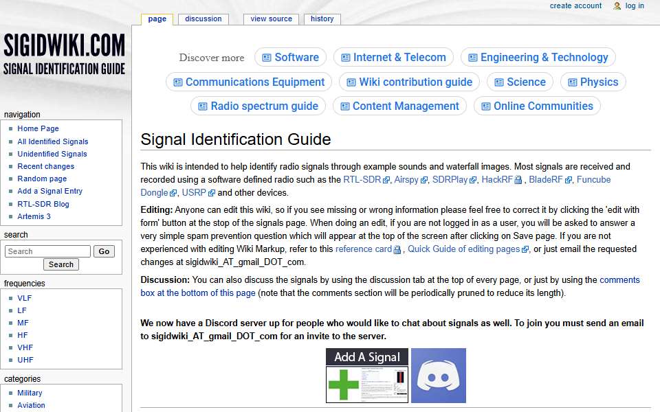 Screenshot of www.sigidwiki.com captured 2026-07-20