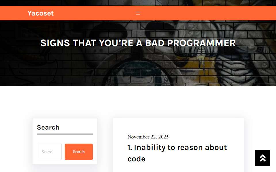 Screenshot of www.yacoset.com captured 2026-07-20