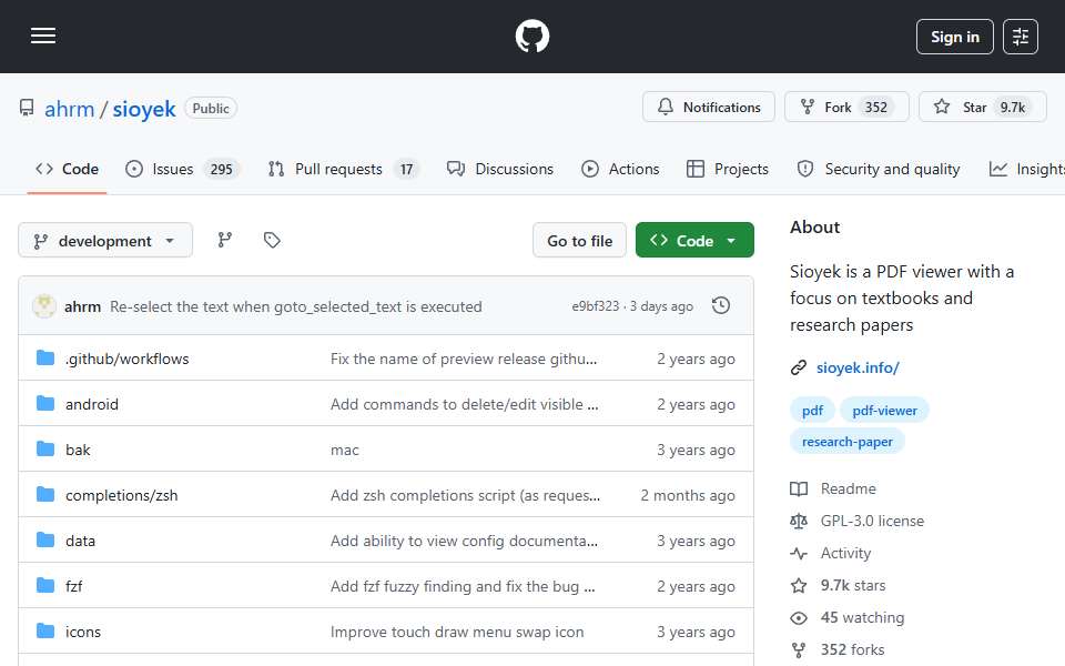 Screenshot of github.com captured 2026-07-20