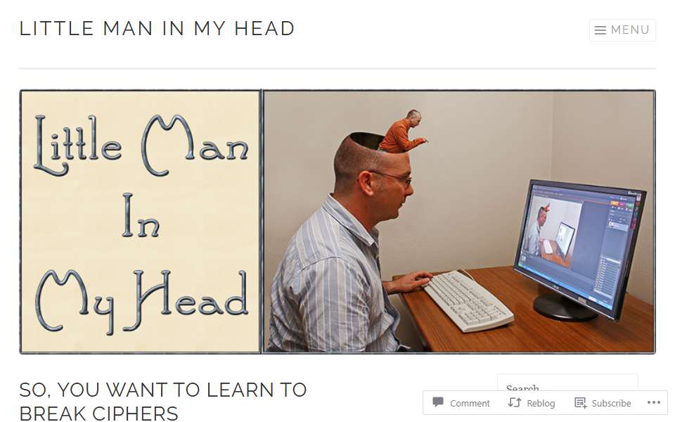 Screenshot of littlemaninmyhead.wordpress.com captured 2026-07-20