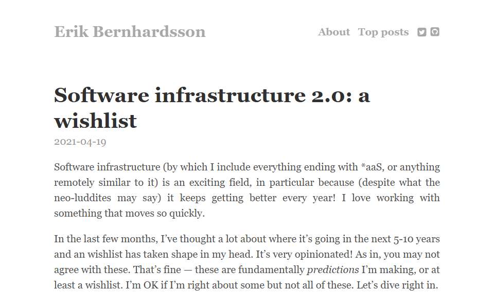 Screenshot of erikbern.com captured 2026-07-20