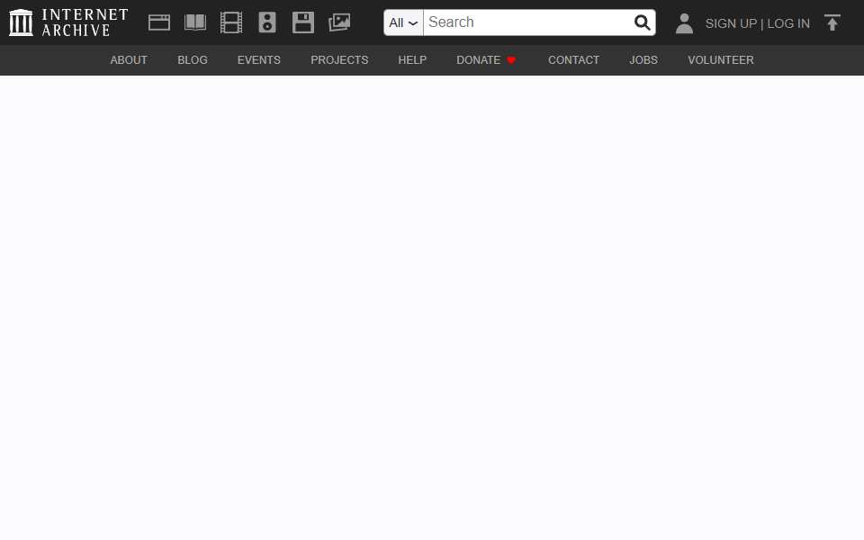 Screenshot of archive.org captured 2026-07-20