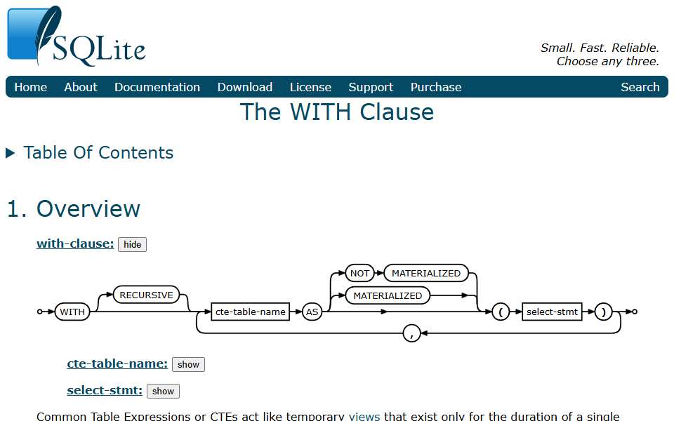 Screenshot of www.sqlite.org captured 2026-07-20