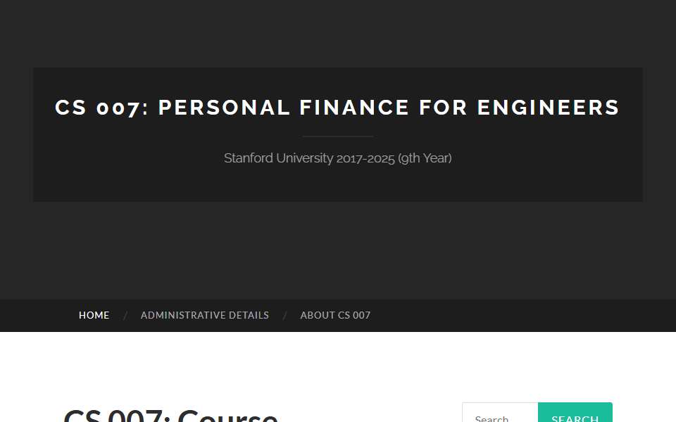 Screenshot of cs007.blog captured 2026-07-20