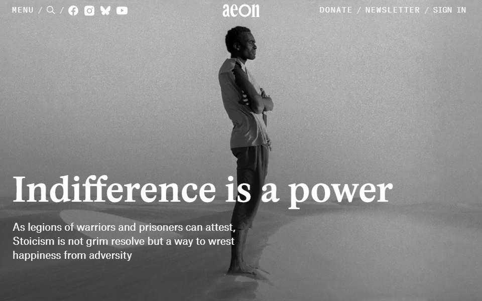 Screenshot of aeon.co captured 2026-07-20