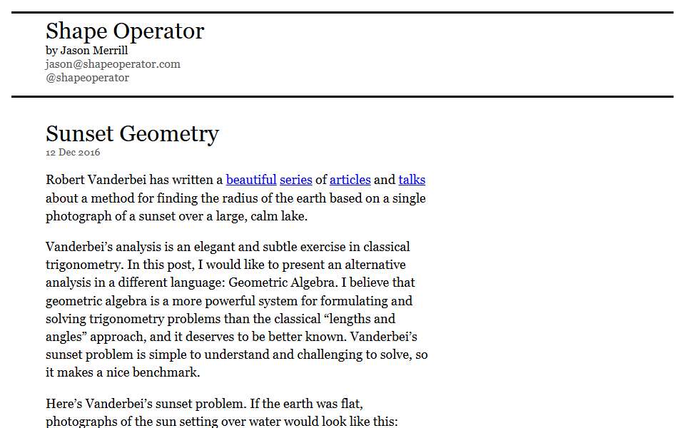 Screenshot of www.shapeoperator.com captured 2026-07-20