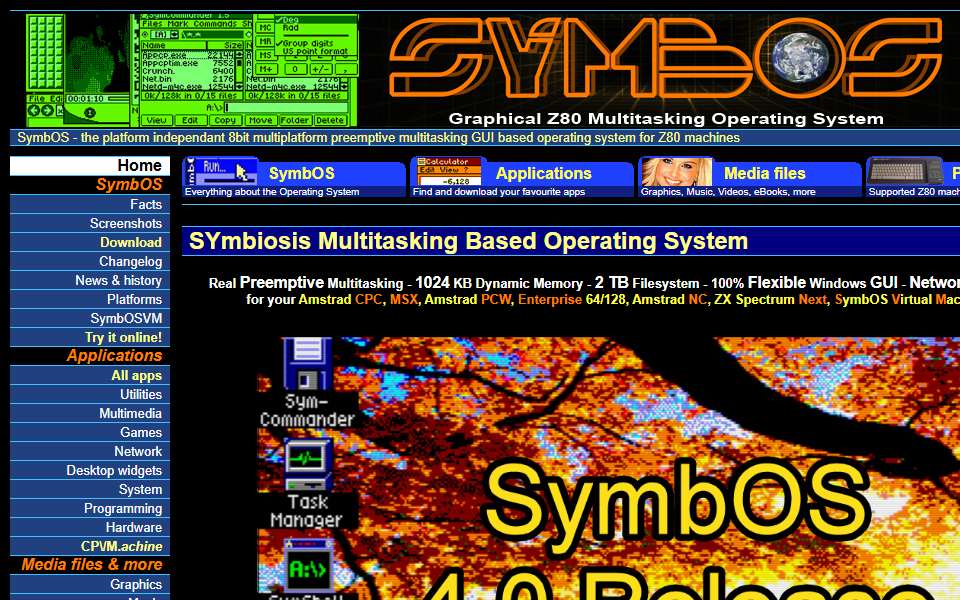 Screenshot of www.symbos.de captured 2026-07-20