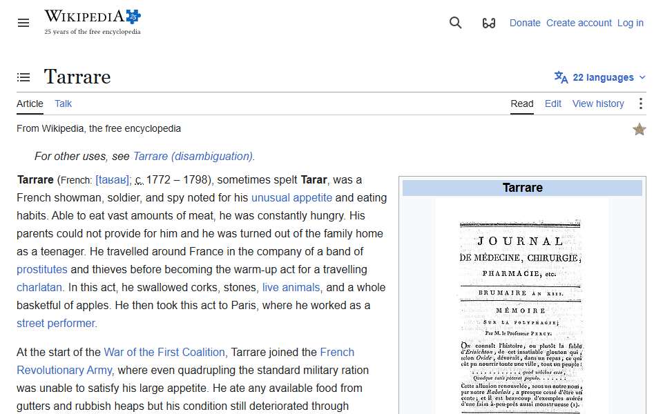 Screenshot of en.wikipedia.org captured 2026-07-20