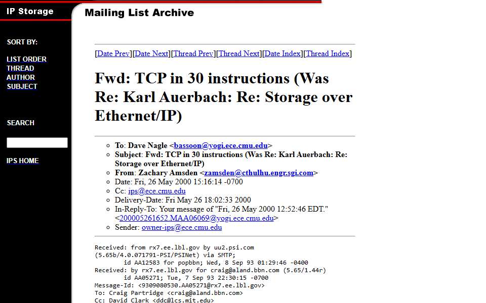 Screenshot of www.pdl.cmu.edu captured 2026-07-20