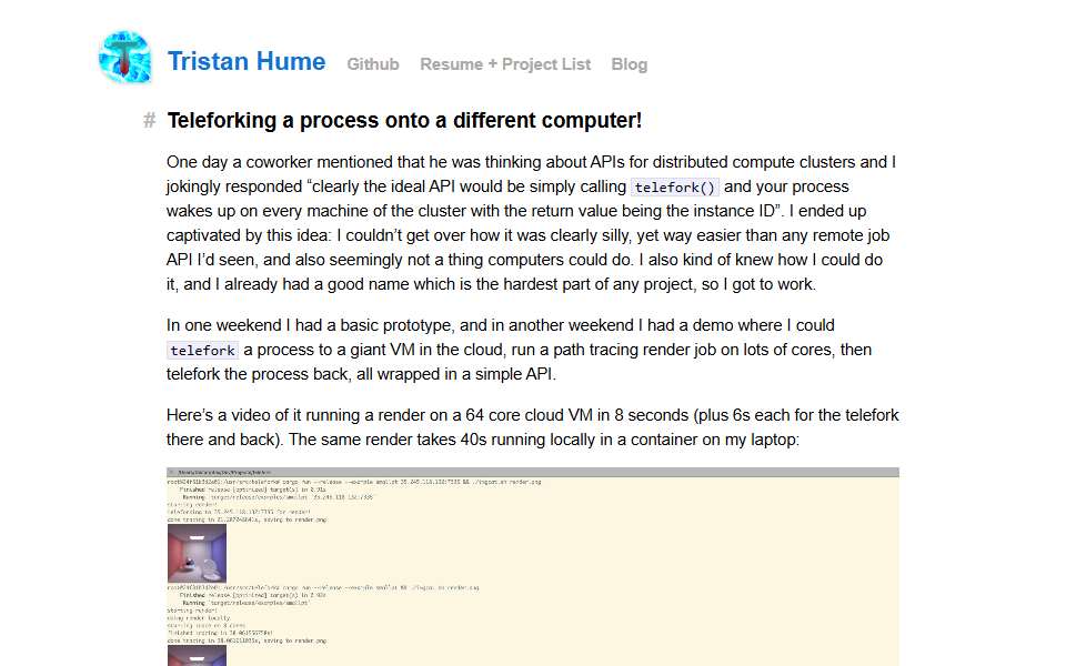 Screenshot of thume.ca captured 2026-07-20