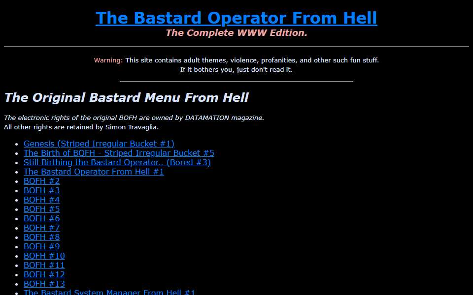 Screenshot of bofh.bjash.com captured 2026-07-20
