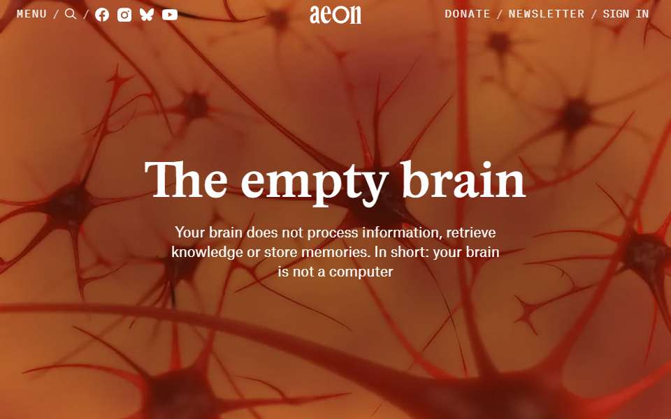 Screenshot of aeon.co captured 2026-07-20