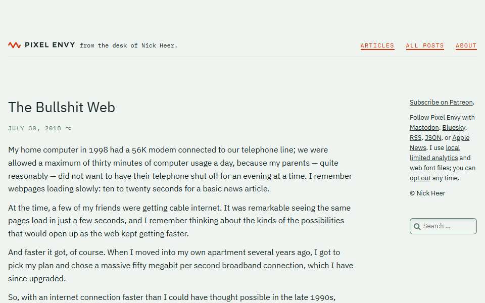 Screenshot of pxlnv.com captured 2026-07-20