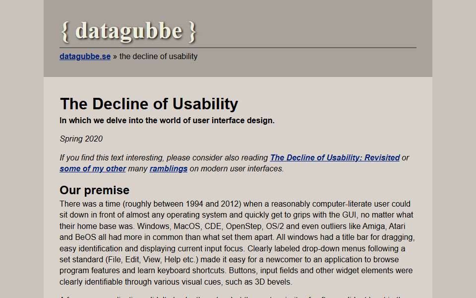 Screenshot of datagubbe.se captured 2026-07-20