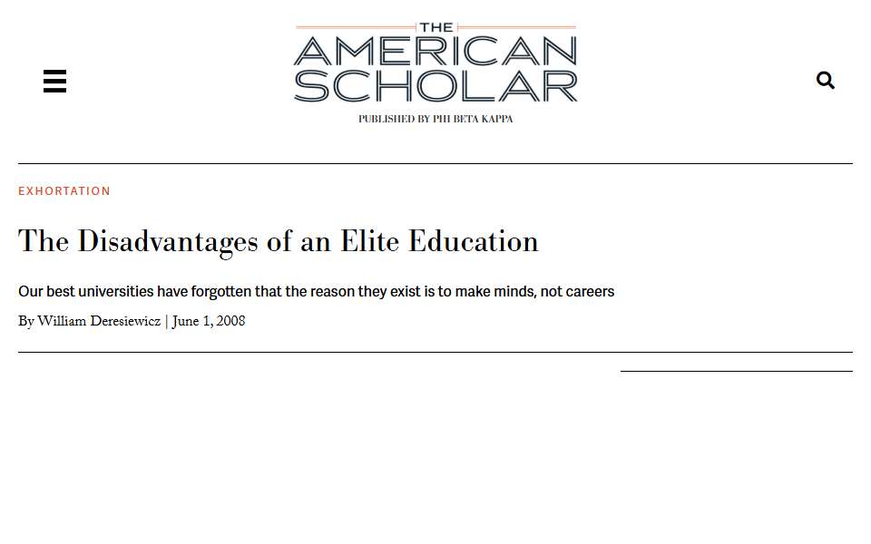 Screenshot of theamericanscholar.org captured 2026-07-20