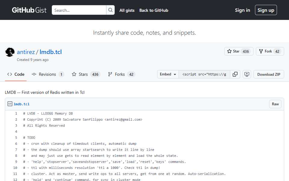 Screenshot of gist.github.com captured 2026-07-20