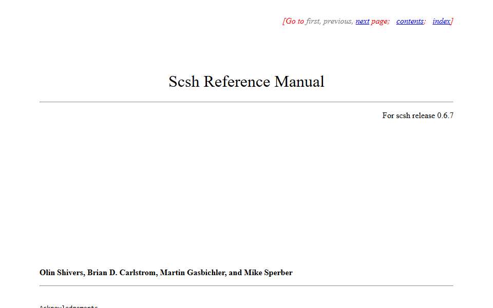Screenshot of www.scsh.net captured 2026-07-20