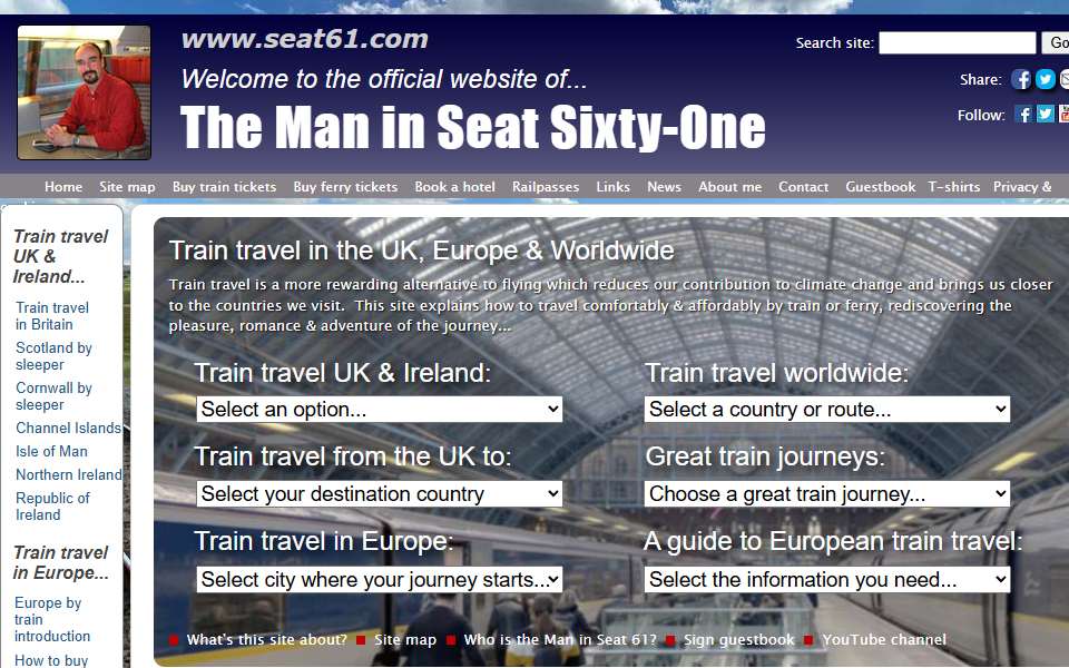 Screenshot of www.seat61.com captured 2026-07-20