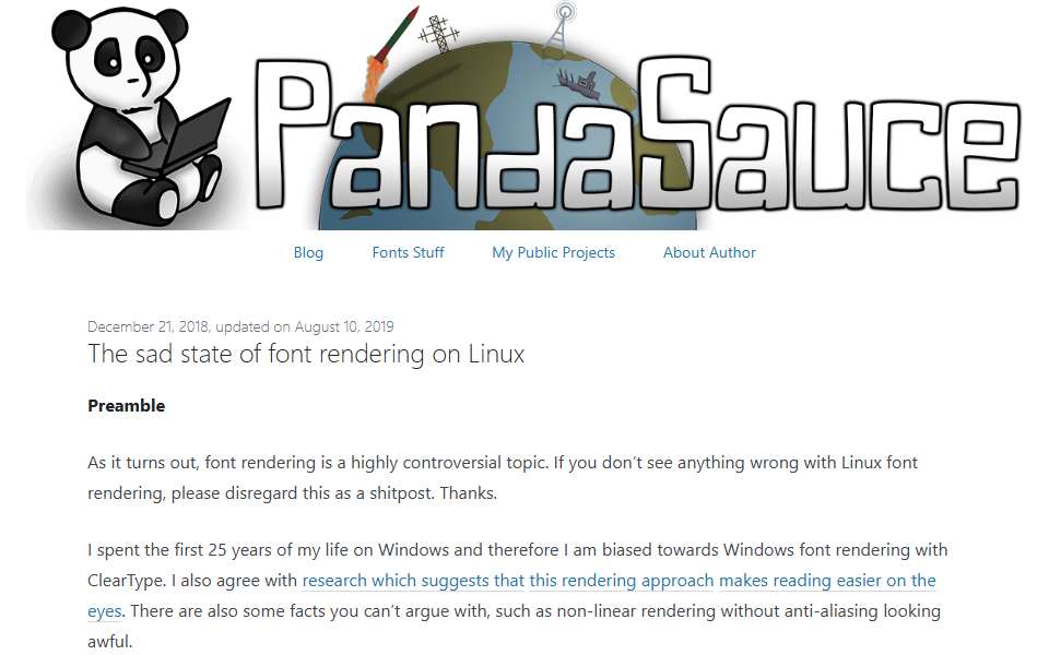 Screenshot of pandasauce.org captured 2026-07-20