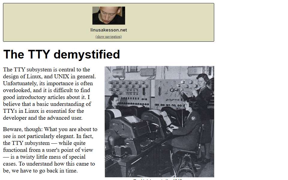 Screenshot of www.linusakesson.net captured 2026-07-20