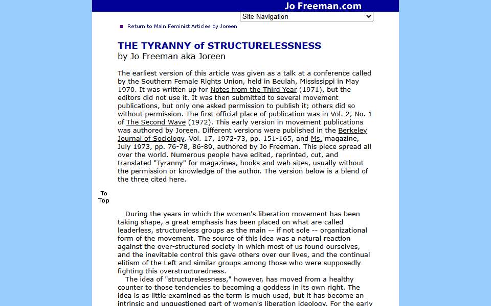Screenshot of www.jofreeman.com captured 2026-07-20