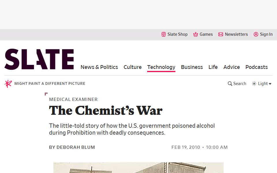 Screenshot of www.slate.com captured 2026-07-20
