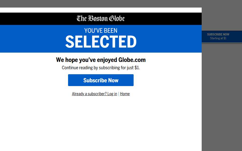 Screenshot of www.bostonglobe.com captured 2026-07-20