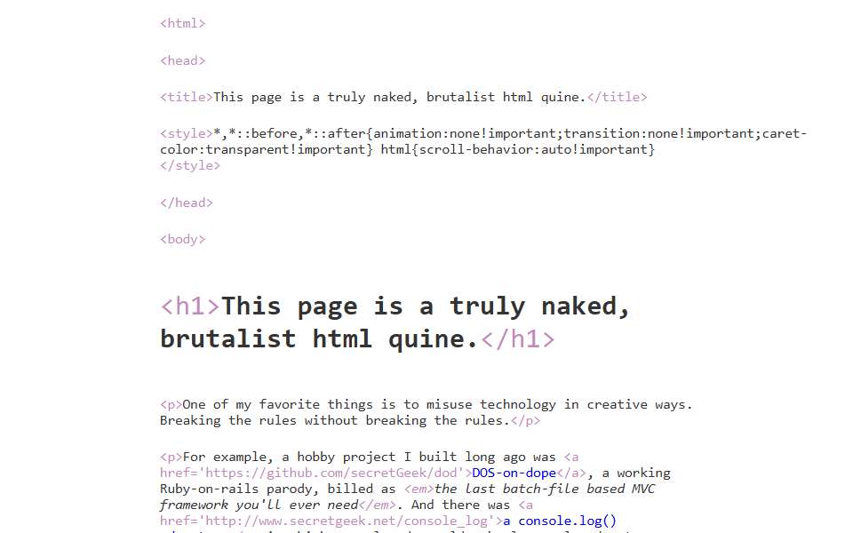 Screenshot of secretgeek.github.io captured 2026-07-20