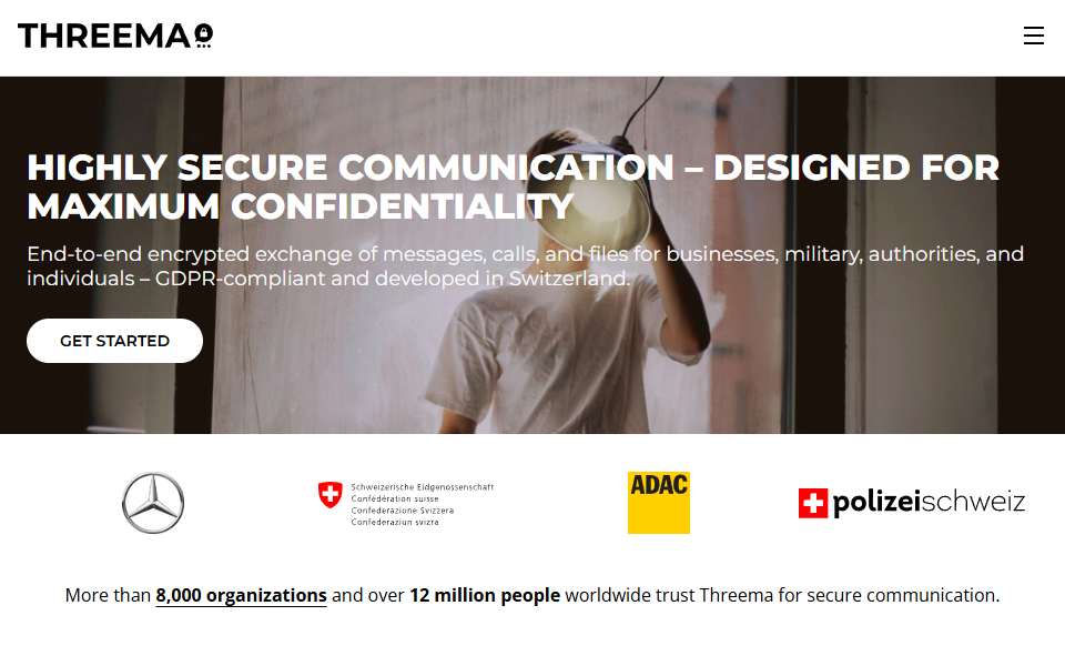 Screenshot of threema.ch captured 2026-07-20