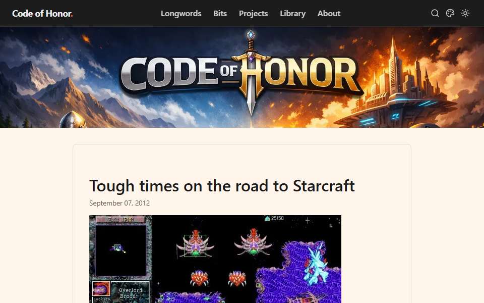 Screenshot of www.codeofhonor.com captured 2026-07-20