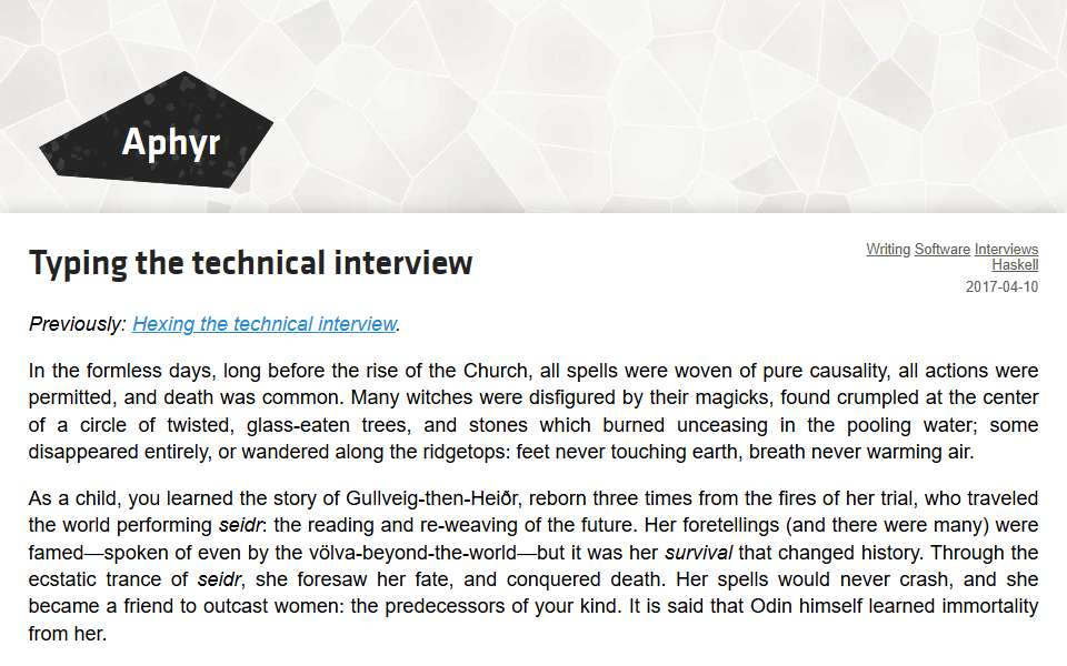 Screenshot of aphyr.com captured 2026-07-20