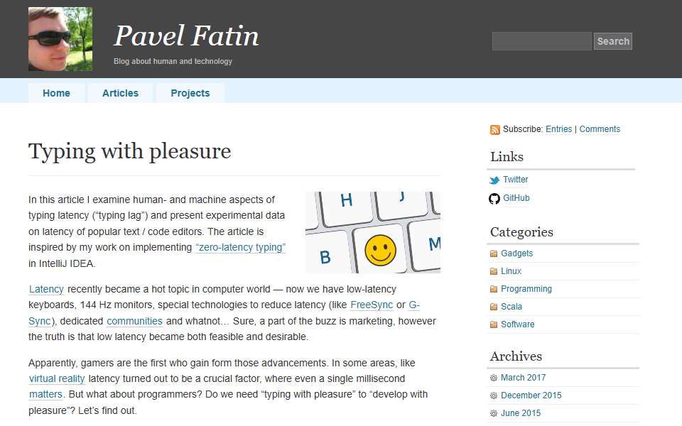 Screenshot of pavelfatin.com captured 2026-07-20