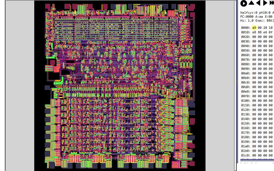 Screenshot of www.visual6502.org captured 2026-07-20
