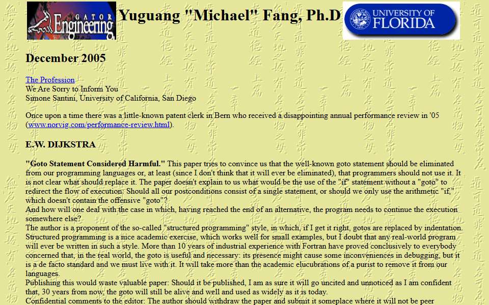 Screenshot of www.fang.ece.ufl.edu captured 2026-07-20