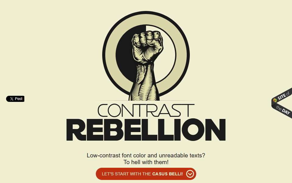 Screenshot of contrastrebellion.com captured 2026-07-20