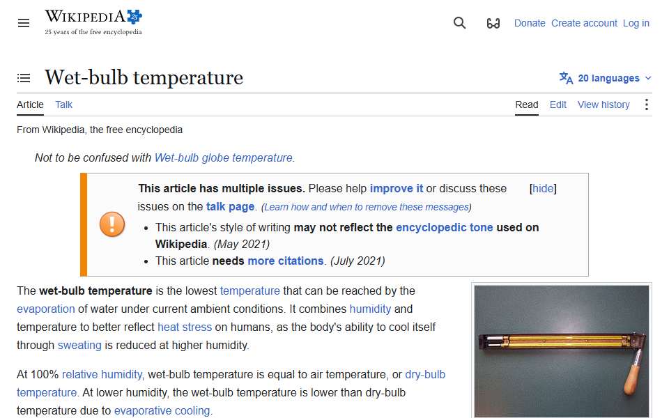 Screenshot of en.wikipedia.org captured 2026-07-20