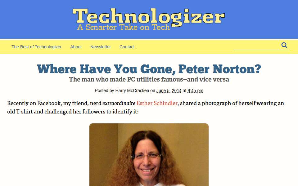 Screenshot of www.technologizer.com captured 2026-07-20