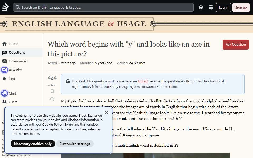 Screenshot of english.stackexchange.com captured 2026-07-20