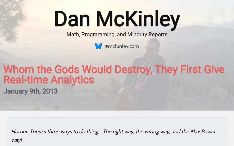 Screenshot of mcfunley.com captured 2026-07-20