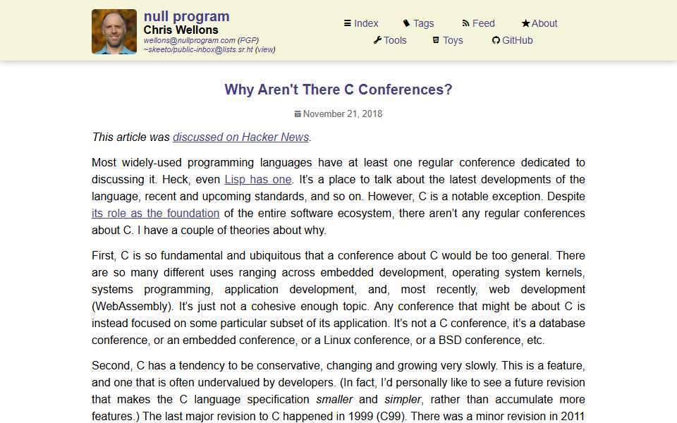 Screenshot of nullprogram.com captured 2026-07-20