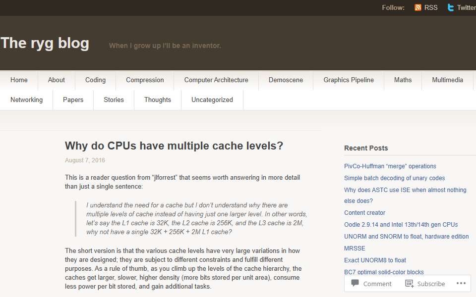 Screenshot of fgiesen.wordpress.com captured 2026-07-20