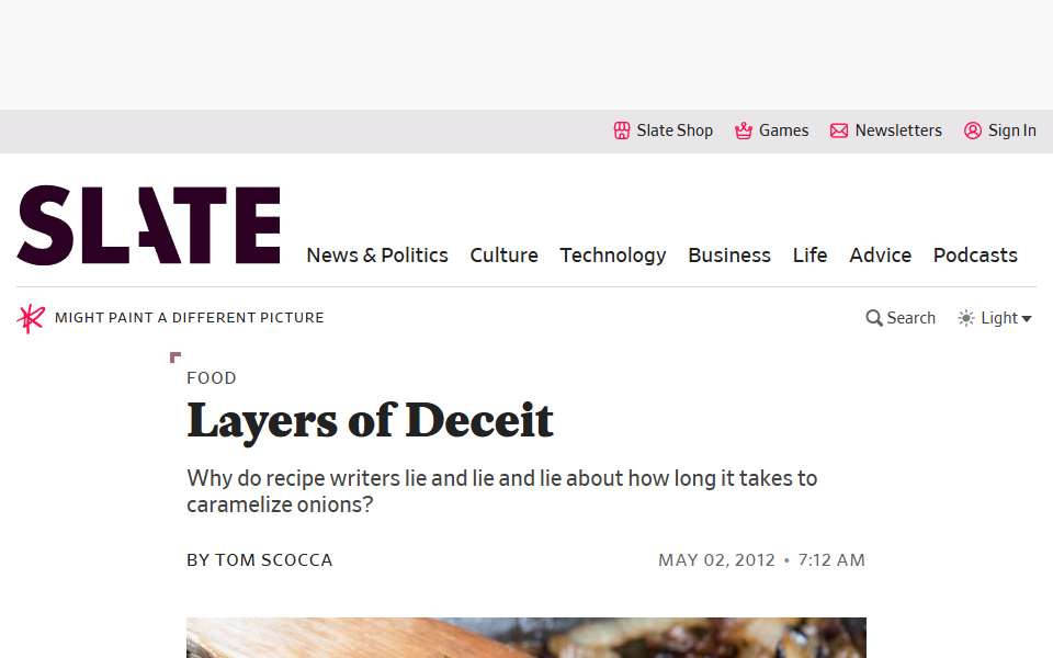 Screenshot of slate.com captured 2026-07-20