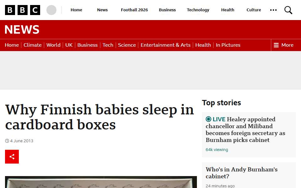 Screenshot of www.bbc.com captured 2026-07-20