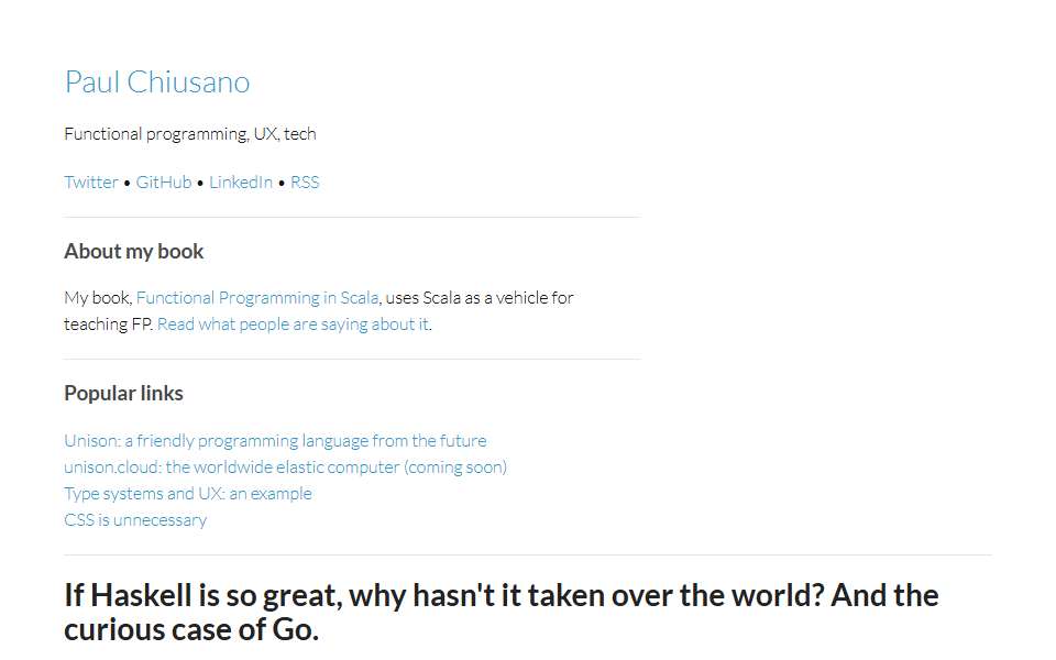 Screenshot of pchiusano.github.io captured 2026-07-20