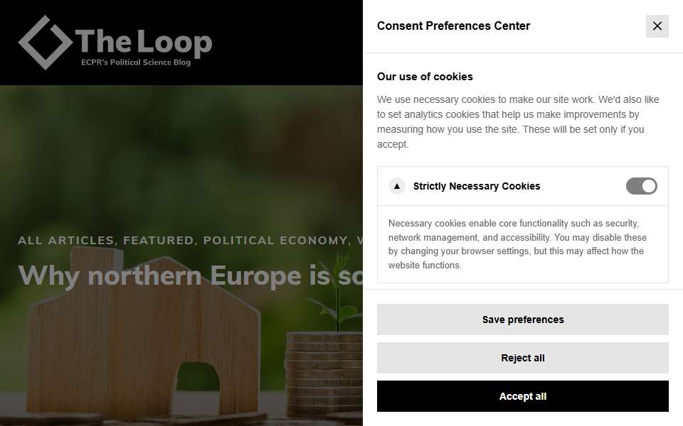 Screenshot of theloop.ecpr.eu captured 2026-07-20