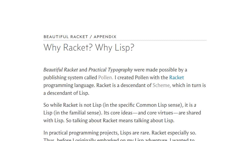 Screenshot of beautifulracket.com captured 2026-07-20