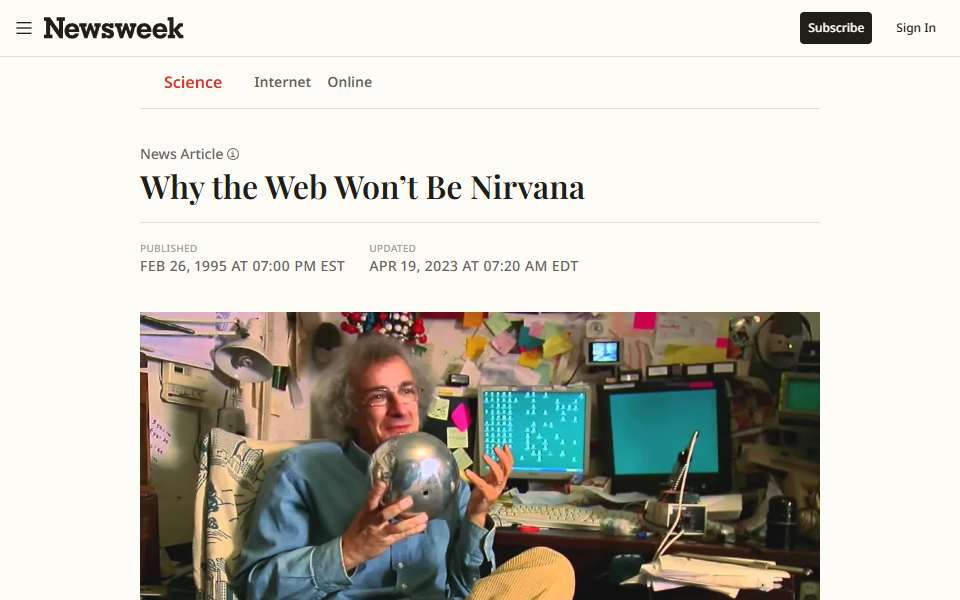 Screenshot of www.newsweek.com captured 2026-07-20