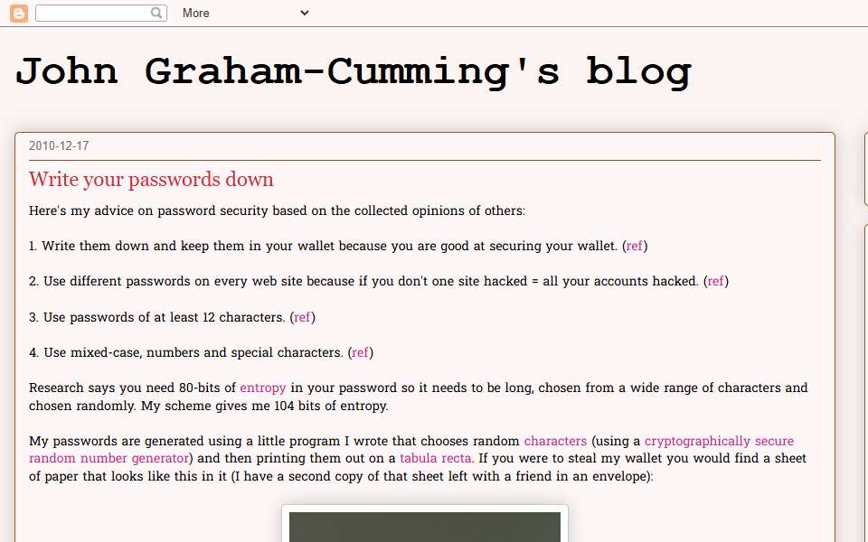 Screenshot of blog.jgc.org captured 2026-07-20