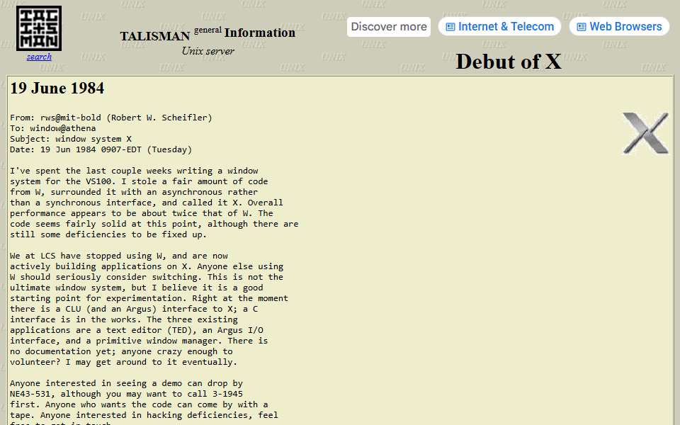 Screenshot of www.talisman.org captured 2026-07-20